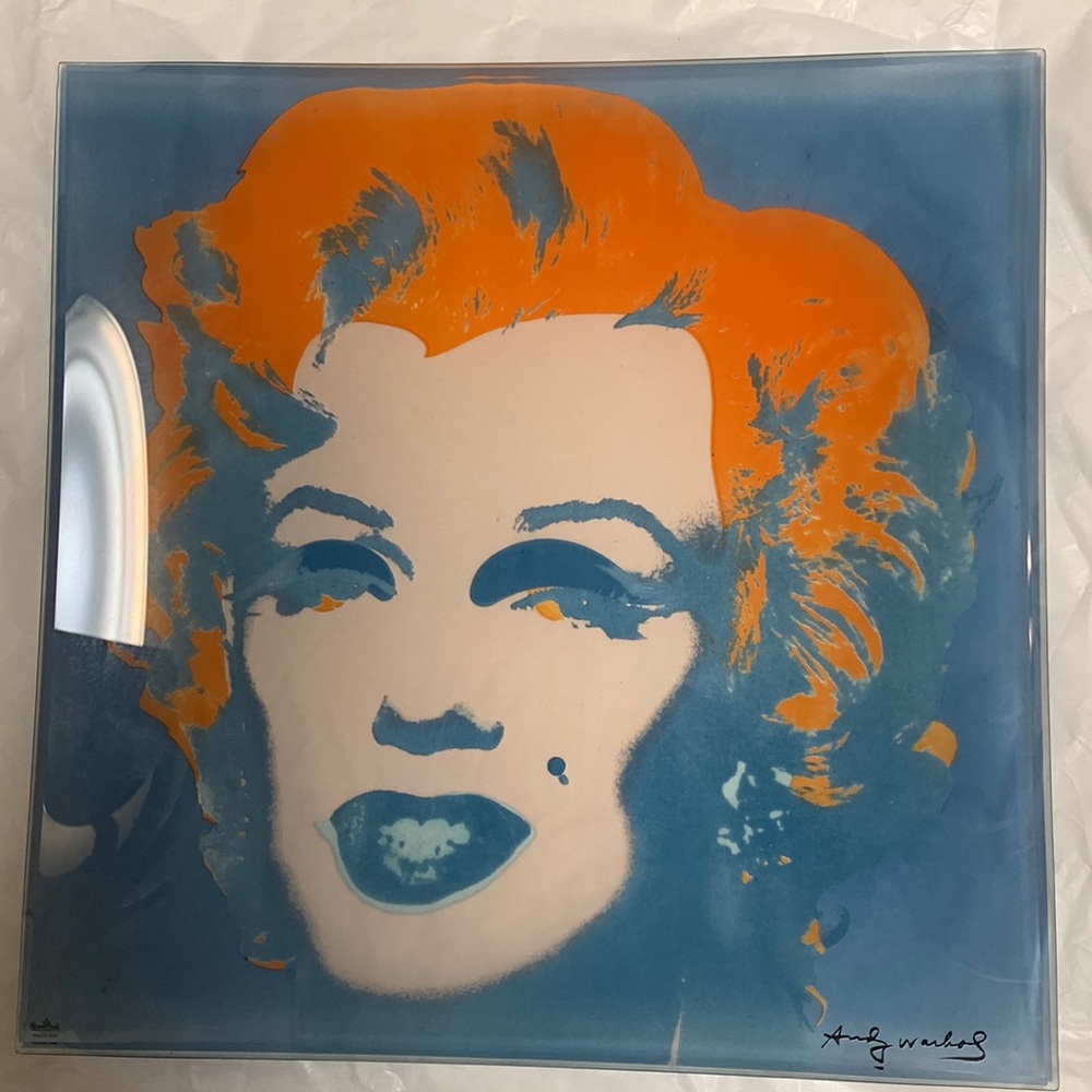 Andy Warhol Marilyn Monroe Rosenthal glass